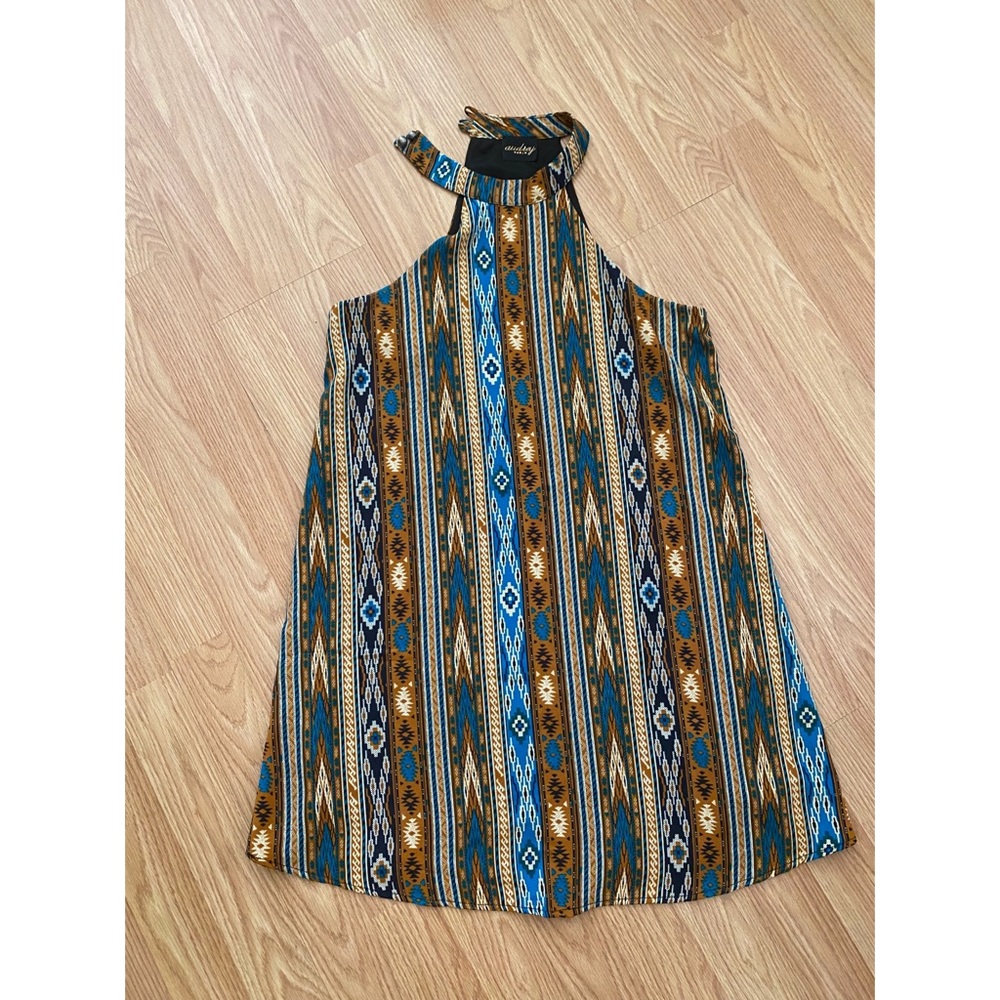 Audrey high neck short dress